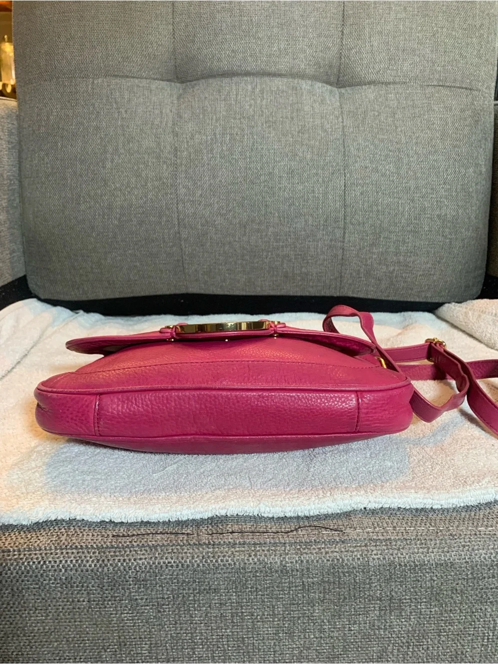 GUC Tory Burch Dark Mauve Pink Crossbody Bag